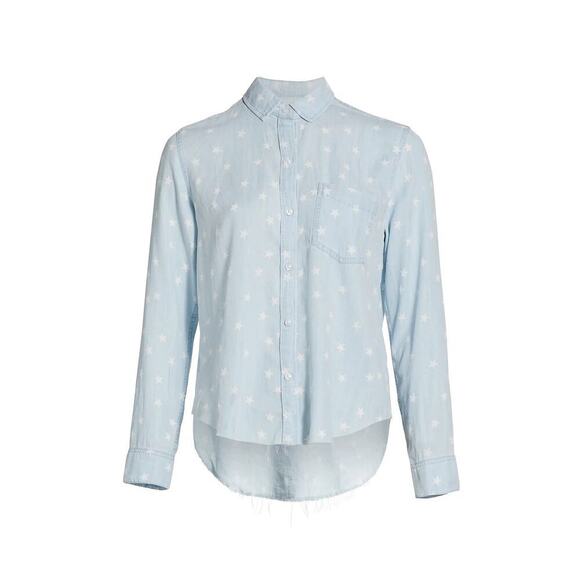 Rails Ingrid Button Down Shirt Top Light Vintage Stars – Size Small – Sold Out - Picture 5 of 16